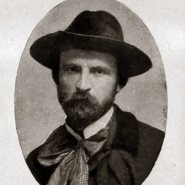 Básník S. K. Neumann v klobouku na fotografii z doby před rokem 1920