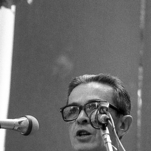 Enrico Berlinguer při projevu v Benátkách v roce 1980
