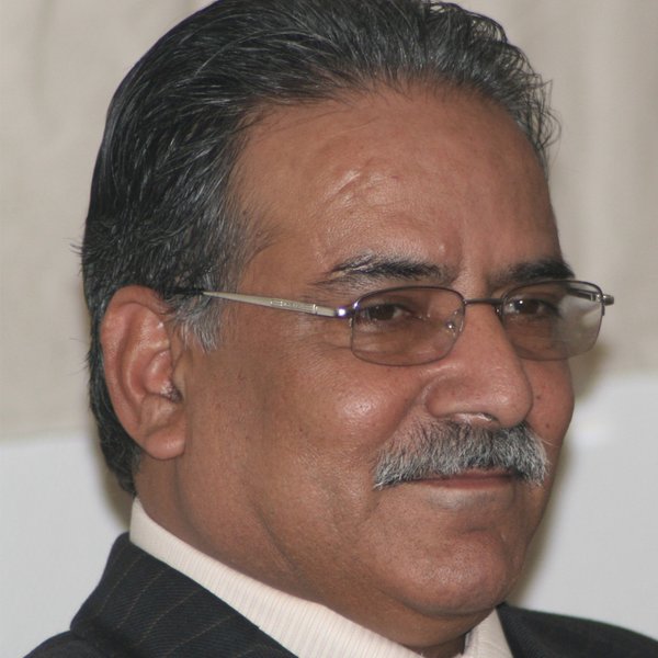 Prachanda, vůdce nepálských maoistů, jako premiér Nepálu při návštěvě Norska v březnu 2009