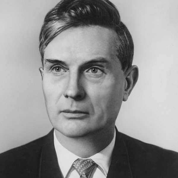 Michail Suslov na tiskové fotografii agentury TASS z února 1963